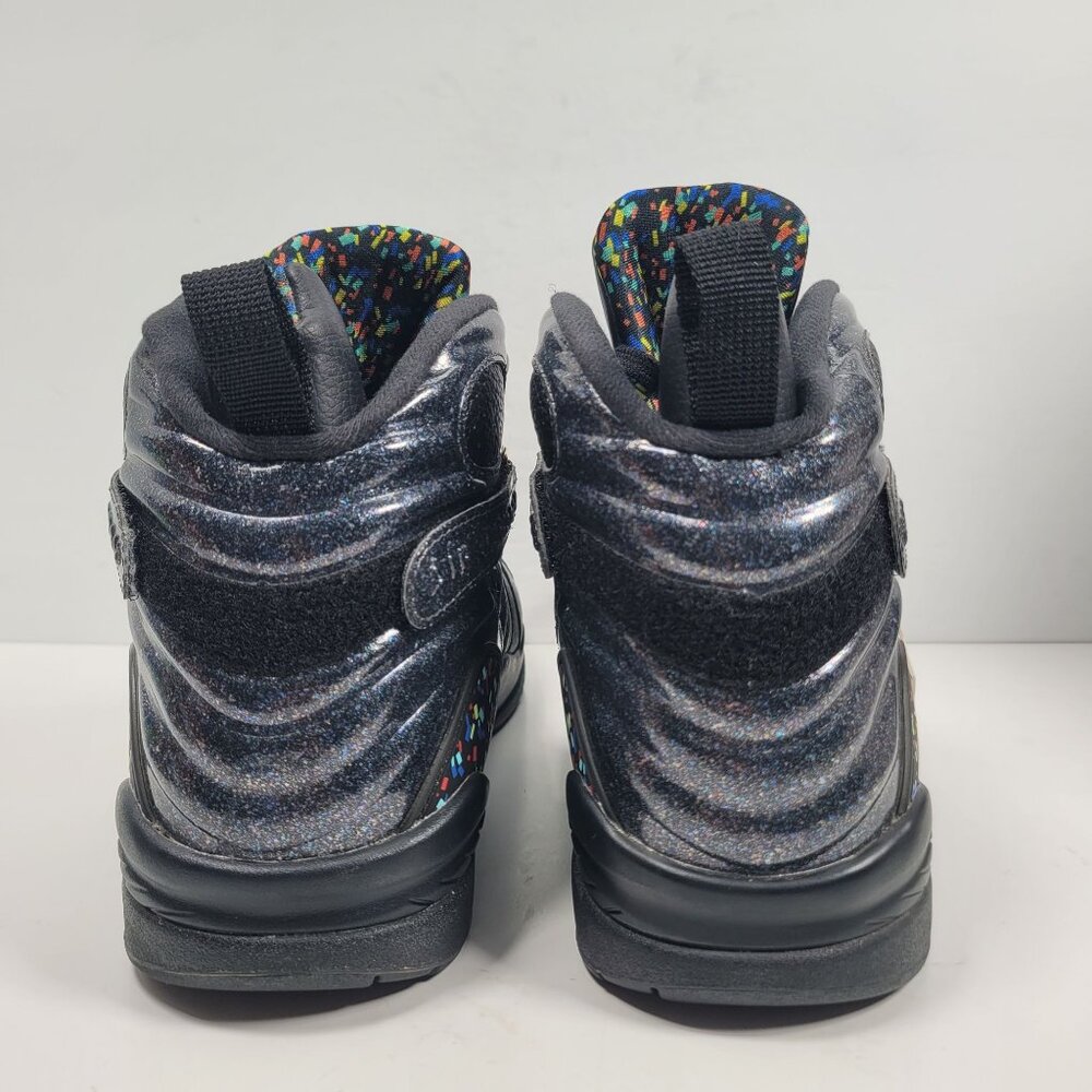 Air Jordan 8 Retro C&C Confetti Men's Black Shoes 832821-004 US Size 12 Like New - Picture 4 of 8
